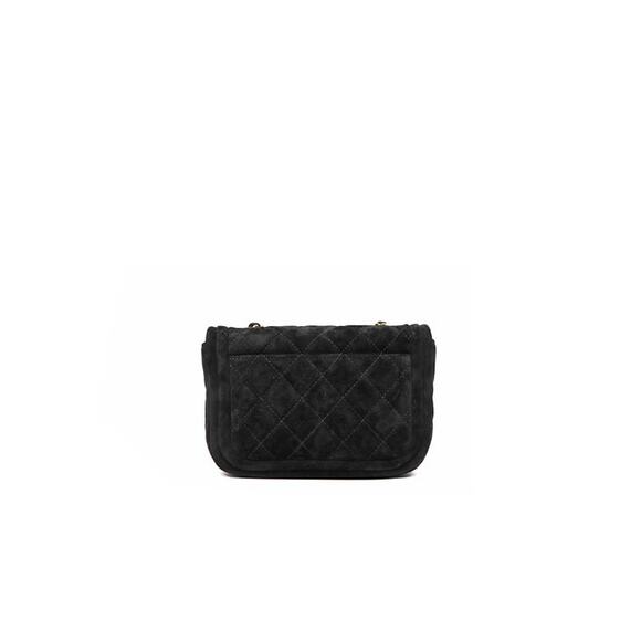CHANEL Mini Black Suede Flap Bag C-A36443 - Picture 3 of 8